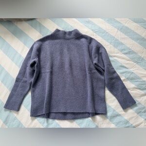 Uniqlo Soufflé Yarn Mock Neck Knit Sweater